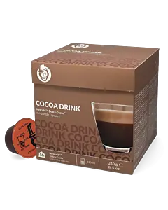 Kaffekapslen Cocoa Drink pakke og kapsel til Dolce Gusto
