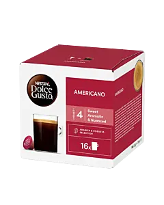 Nescaf&Atilde;&copy; Americano package and capsule for Dolce Gusto