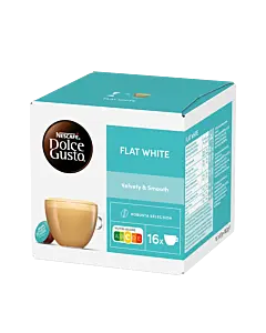 Nescaf&Atilde;&copy; Flat White package and capsule for Dolce Gusto