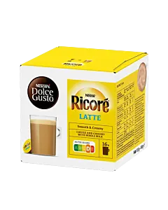 Nescaf&eacute; Ricor&eacute; Latte pakke og kapsel til Dolce Gusto
