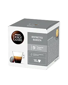 Nescaf&Atilde;&copy; Ristretto Barista package and capsule for Dolce Gusto