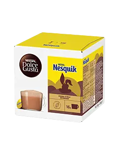 Nescaf&Atilde;&copy; Nesquik package and capsule for Dolce Gusto