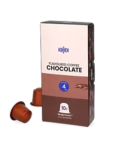 Kaffekapslen Espresso Chocolate Premium pakke og kapsel til Nespresso
