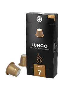 Kaffekapslen Lungo package and capsule for Nespresso&Acirc;&reg;