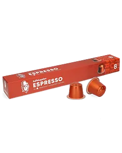 Kaffekapslen Espresso Premium pakke og kapsel til Nespresso
