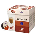 Kaffekapslen CafÃ© Au Lait package and capsule for Dolce Gusto