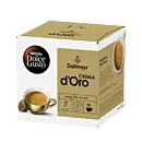 Dallmayr Crema d'Oro pakke og kapsel til Dolce Gusto