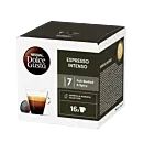 Nescafé Espresso Intenso pakke og kapsel til Dolce Gusto
