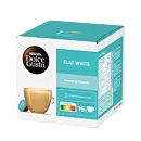 NescafÃ© Flat White package and capsule for Dolce Gusto