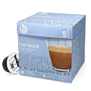 Kaffekapslen Flat White pakke og kapsel til Dolce Gusto
