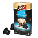 CafÃ© RenÃ© Espresso Decaffeinato package and capsule for NespressoÂ®