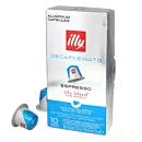 illy Decaffeinato pakke og kapsel til Nespresso
