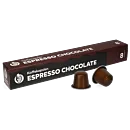 Kaffekapslen Espresso Chocolate Premium pakke og kapsel til Nespresso
