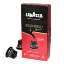 Lavazza Espresso Classico pakke og kapsel til Nespresso
