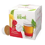 Café René Lemon & Raspberry Tea pakke og kapsel til Dolce Gusto
