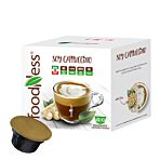 FoodNess Soy Cappuccino pakke og kapsel til Dolce Gusto
