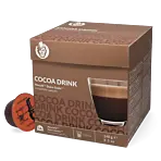 Kaffekapslen Cocoa Drink pakke og kapsel til Dolce Gusto
