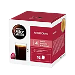 NescafÃ© Americano package and capsule for Dolce Gusto