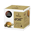 Dallmayr Crema d'Oro pakke og kapsel til Dolce Gusto