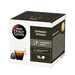 Nescafé Espresso Intenso pakke og kapsel til Dolce Gusto
