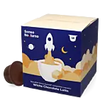 Senso Nocturno White Chocolate Latte pakke og kapsel til Dolce Gusto
