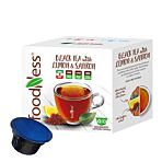 FoodNess Black Tea Lemon & Saffron pakke og kapsel til Dolce Gusto
