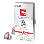 illy Lungo Classico package and capsule for NespressoÂ®