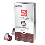 illy Espresso Intenso package and capsule for NespressoÂ®