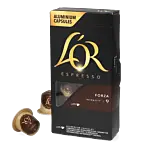 L'OR Forza package and capsule for NespressoÂ®